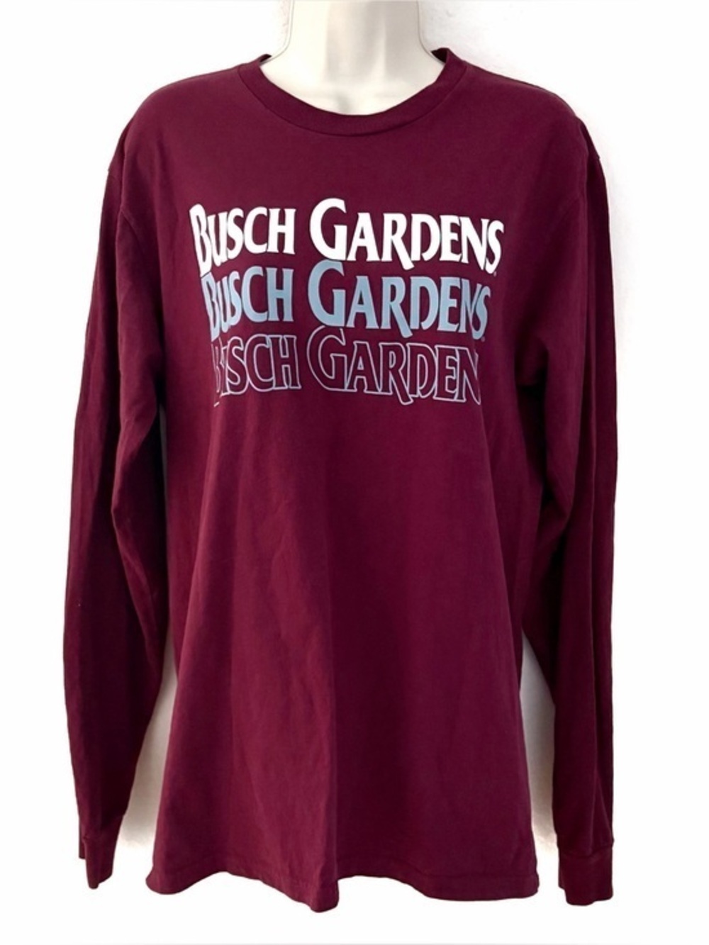 Busch Gardens Maroon Long Sleeve